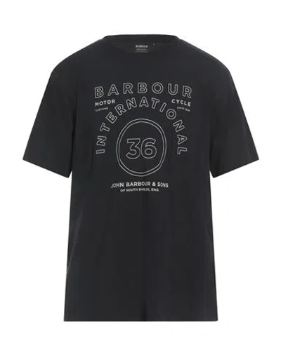 Barbour International Man T-shirt Black Size Xl Cotton, Elastane