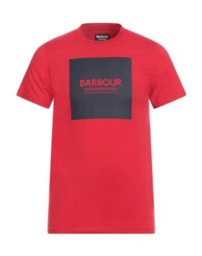 Barbour International Man T-shirt Red Size S Cotton