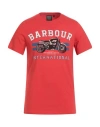 Barbour International Man T-shirt Red Size S Cotton In Red