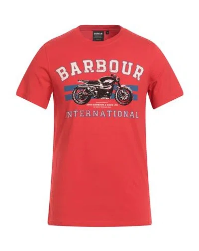 Barbour International Man T-shirt Red Size S Cotton