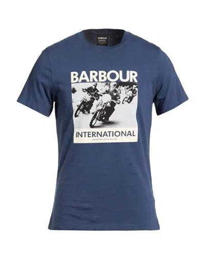 Barbour International Man T-shirt Blue Size S Cotton