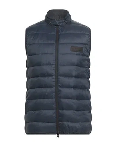 Barbour International Man Vest Navy Size S Polyamide In Blue