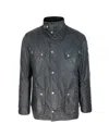 Barbour International Patch-pocket Elbow-patch Jacket In Sage