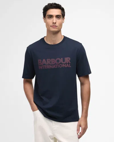 Barbour International Mens Essential Graphic T-shirt In Blue