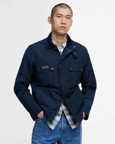 Barbour International Merton Shell Mens Showerproof Jacket In Blue