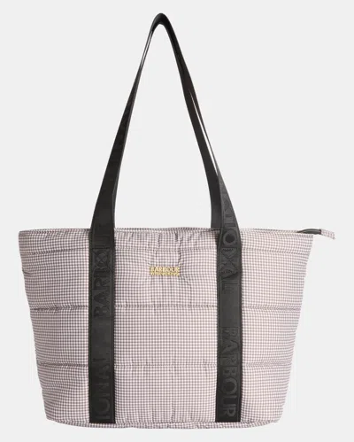 Barbour International Monaco Check Womens Tote Bag In Pink