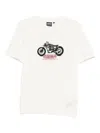 Barbour International Motorcycle-print T-shirt In White