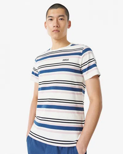 Barbour International Norwood Mens Striped T-shirt In White