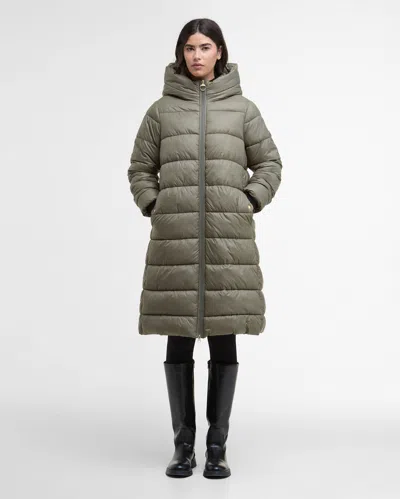Barbour International Olivios Womens Longline Puffer Jacket