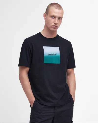 Barbour International Ombre Block Mens Relaxed T-shirt In Black
