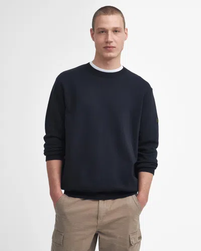 Barbour International Outline Badge Mens Sweatshirt In Blue