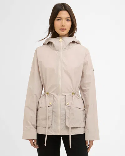Barbour International Piper Womens Showerproof Jacket In Gray