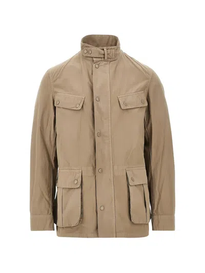 Barbour International Pocket Casual Jacket In Brown