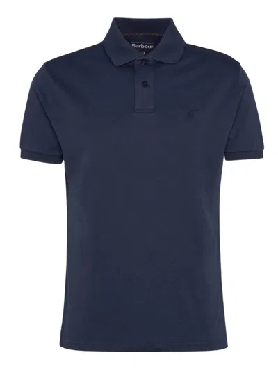 Barbour International Polo Man  - Hylton Interlock Polo Shirt - Blue