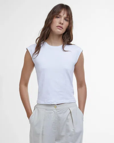 Barbour International Priya Womens Sleeveless Top In White