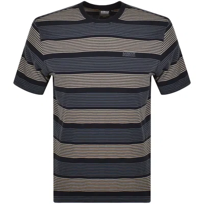 Barbour International Putney T Shirt Navy In Multi