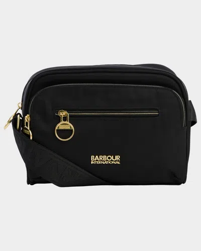 Barbour International Qualify Slim Womens Crossbody Bag In Black