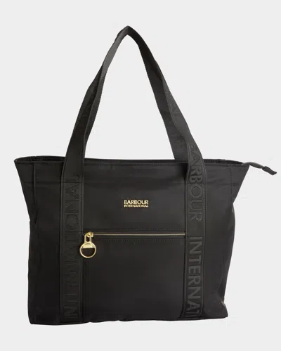 Barbour International Qualify Womens Carry All Tote Bag In Black