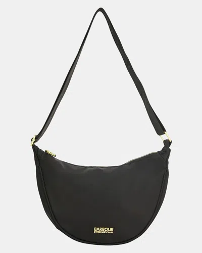 Barbour International Qualify Womens Shoulder Sling Bag In Black