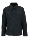 Barbour International Quilted Button-fastening Shirt In Blue