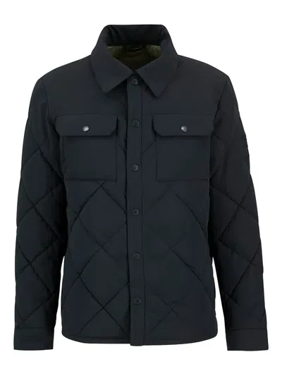 BARBOUR INTERNATIONAL QUILTED BUTTON-FASTENING SHIRT