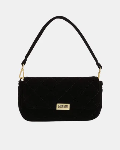 Barbour International Quilted Soho Womens Mini Crossbody Bag In Black