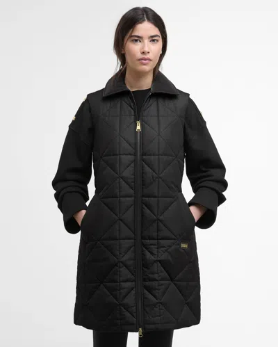 Barbour International Reno Womens Quilted Gilet In Black