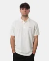 Barbour International Short Sleeve Pole  Mod. Charlie Textured - Wh32 Whisper White In White