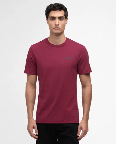 Barbour International Small Logo Mens T-shirt In Pink