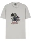 Barbour International Socket Cotton T-shirt In Grey