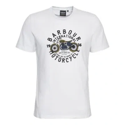 Barbour International Spirit Graphic T-shirt Whisper White