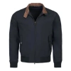 Barbour International Rectifier Bomber Jacket In Blue