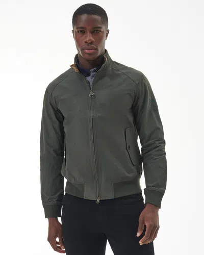 Barbour International Steve Mcqueen Rectifier Harrington Casual Mens Jacket In Green
