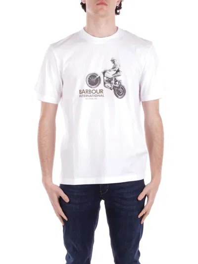 Barbour International T-shirts And Polos White In Bianco Bianco
