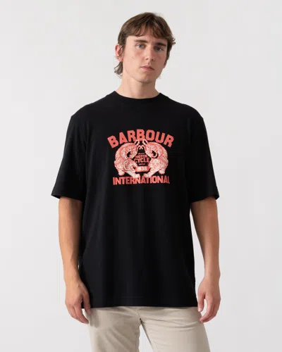Barbour International Talisman Mens Graphic T-shirt In Black