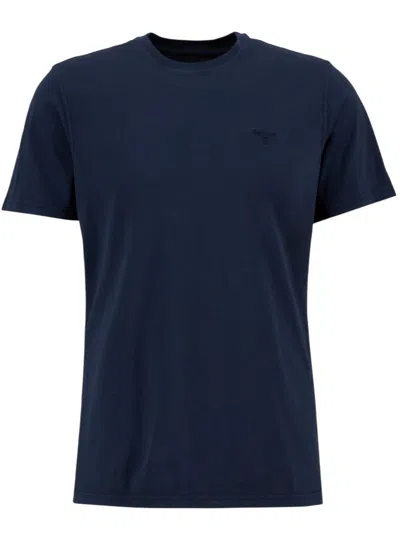 Barbour International T-shirt Man  - Washed Tartan T-shirt - Blue