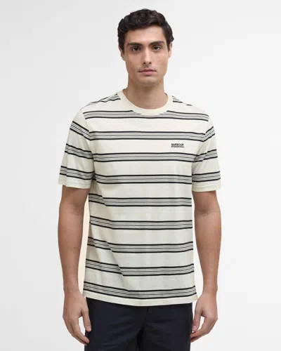 Barbour International Upham Mens Striped T-shirt In White