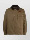 Barbour International Utility Jacket With Long Sleeves And Pockets In Brown