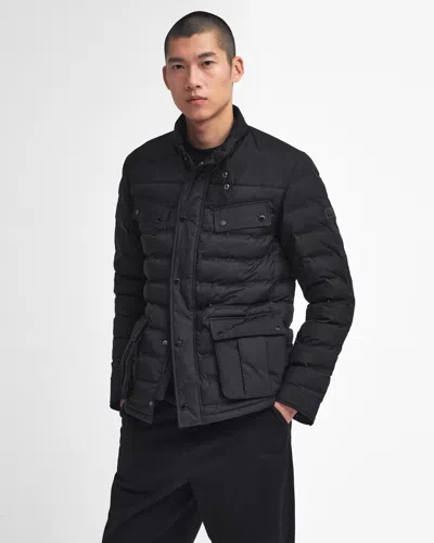 Barbour International Welded Ariel Mens Puffer Jacket In Black