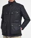 Barbour International Wellstone Mens Wax Jacket In Black