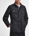 Barbour International Westross Mens Wax Jacket In Black
