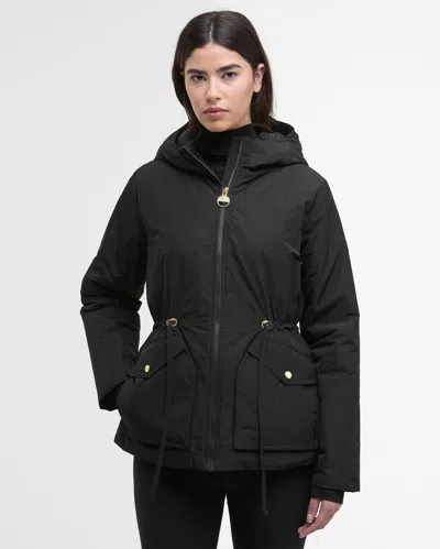 Barbour International Winter Piper Womens Showerproof Jacket In Black