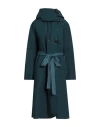 Barbour International Woman Coat Deep Teal Size 6 Cotton In Green