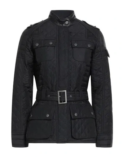 Barbour International Woman Puffer Black Size 10 Polyester