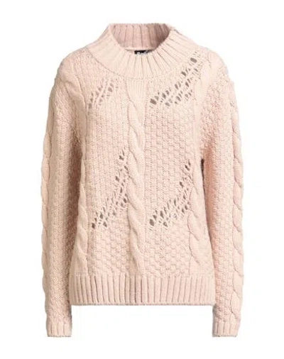 Barbour International Woman Sweater Blush Size 10 Acrylic, Merino Wool, Alpaca Wool In Pink