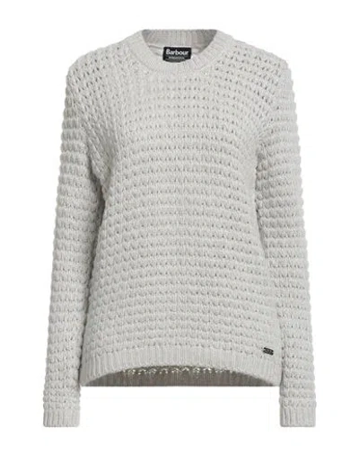 Barbour International Woman Sweater Light Grey Size 8 Merino Wool, Viscose, Polyamide, Cashmere In Gray