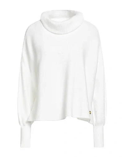 Barbour International Woman Turtleneck Off White Size M Cotton