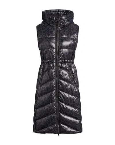 Barbour International Woman Vest Charcoal Size 10 Polyamide In Multi