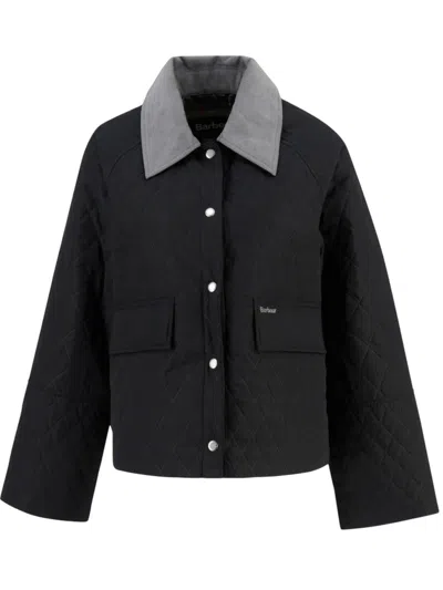 Barbour International Women's Jackets  - Kirby Quilted Jacket - Black In Purple