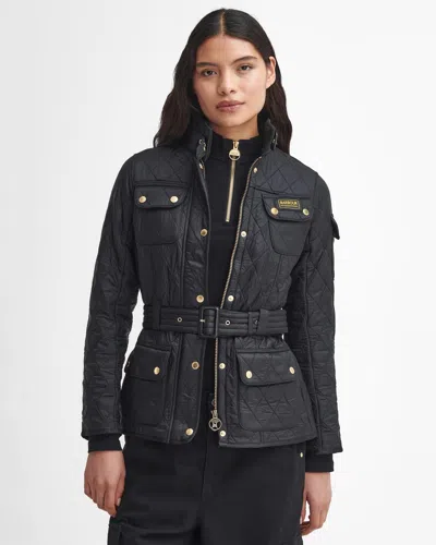 Barbour International Womens Polarquilt Jacket In Black